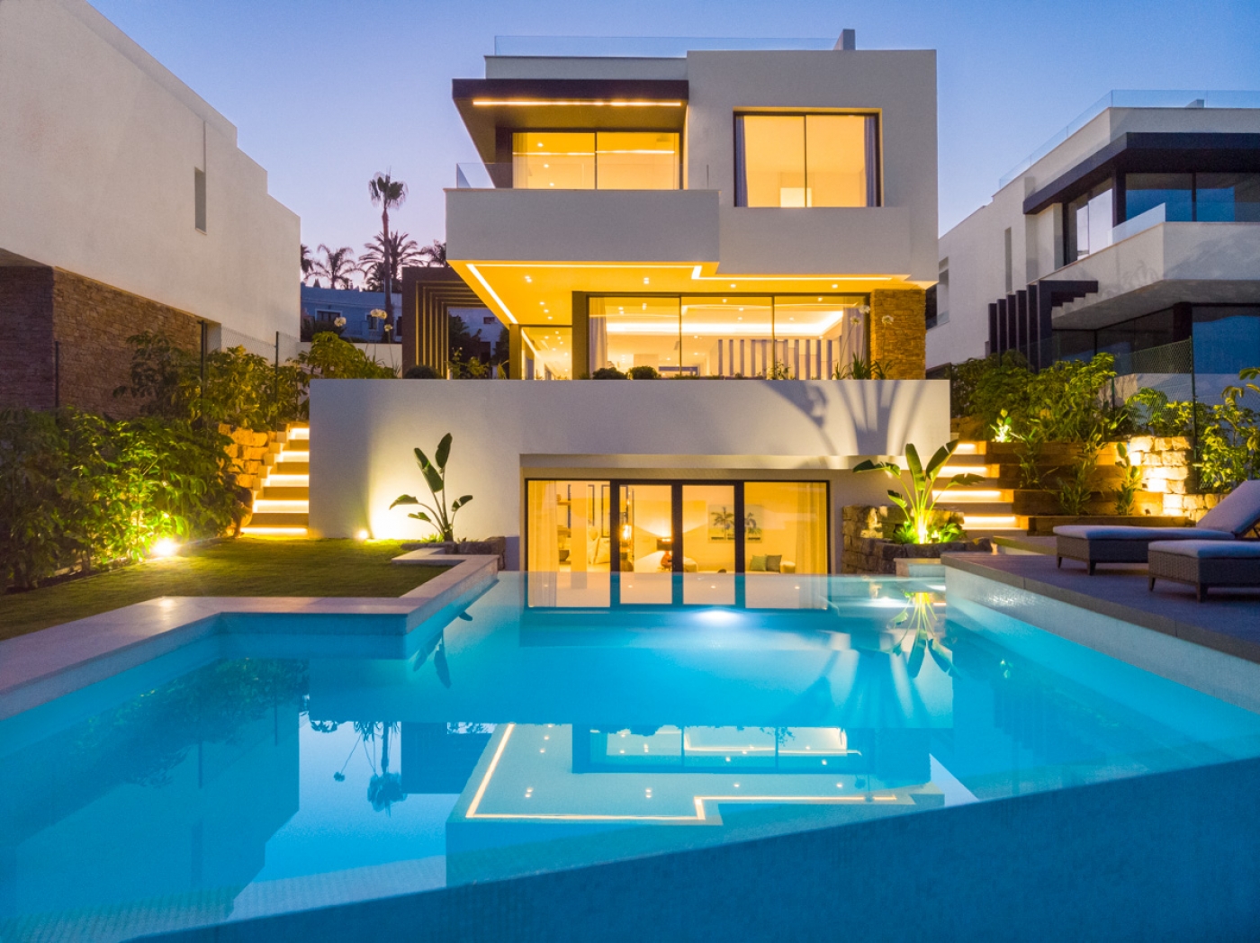 New development of villas in EL Campanario, Estepona