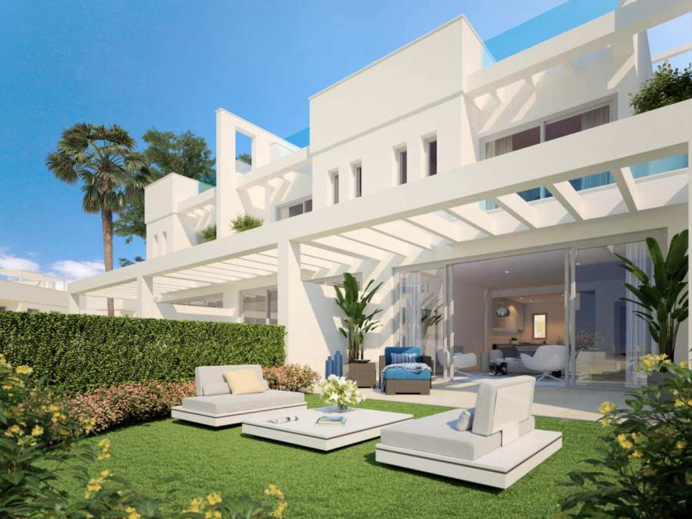 Modernas casas en Calahonda
