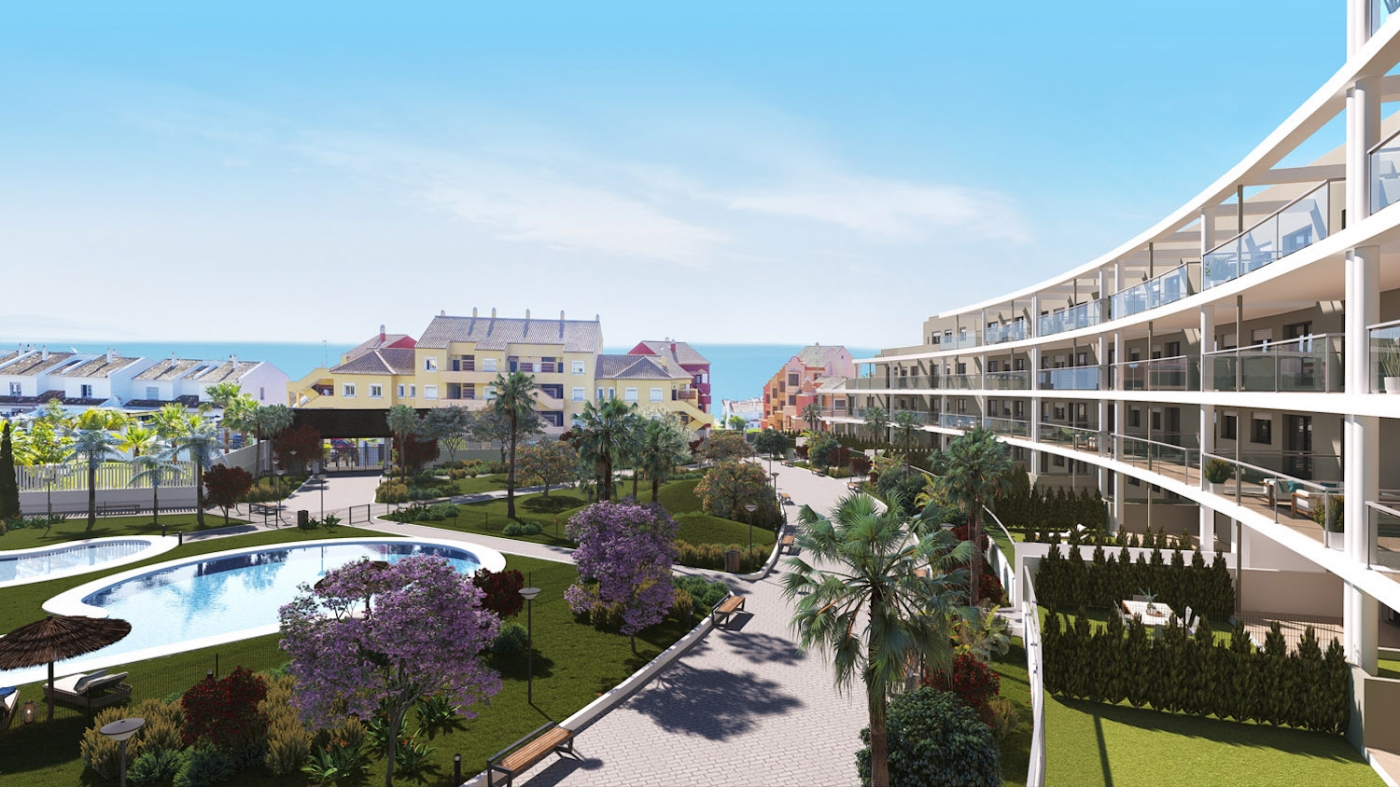 Promoción de obra nueva junto al mar en Manilva