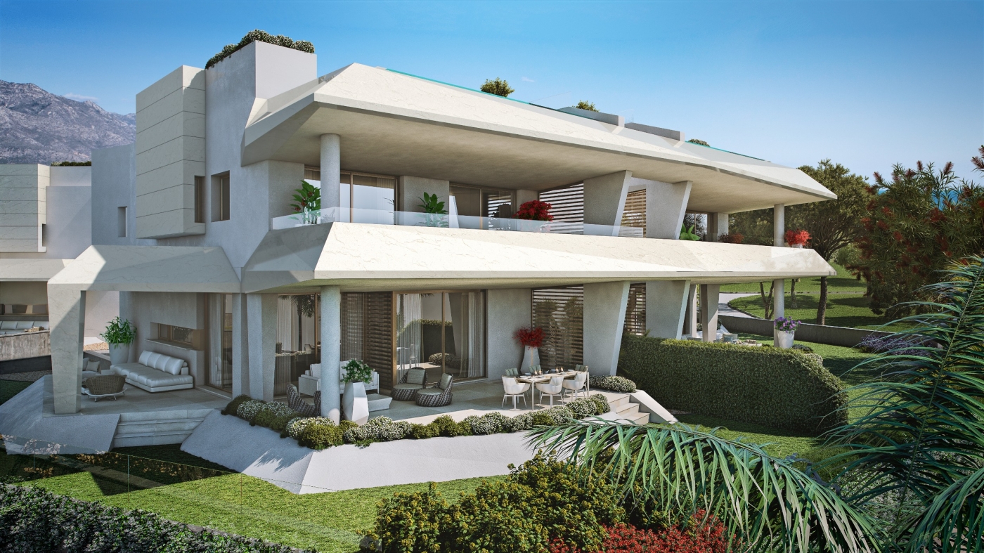 Promoción de chalets adosados en Nueva Andalucía