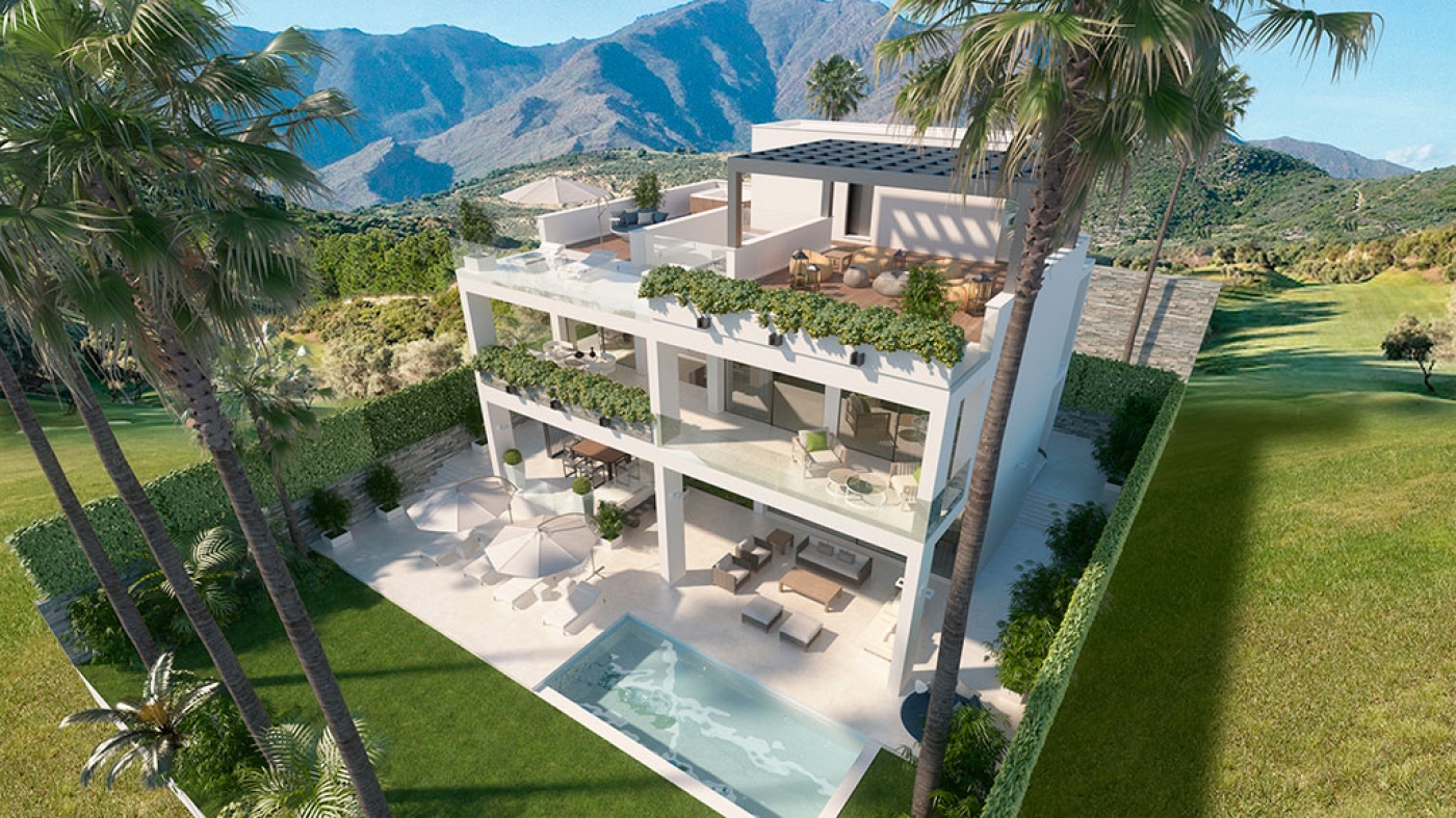 Promoción de villas en Estepona Golf