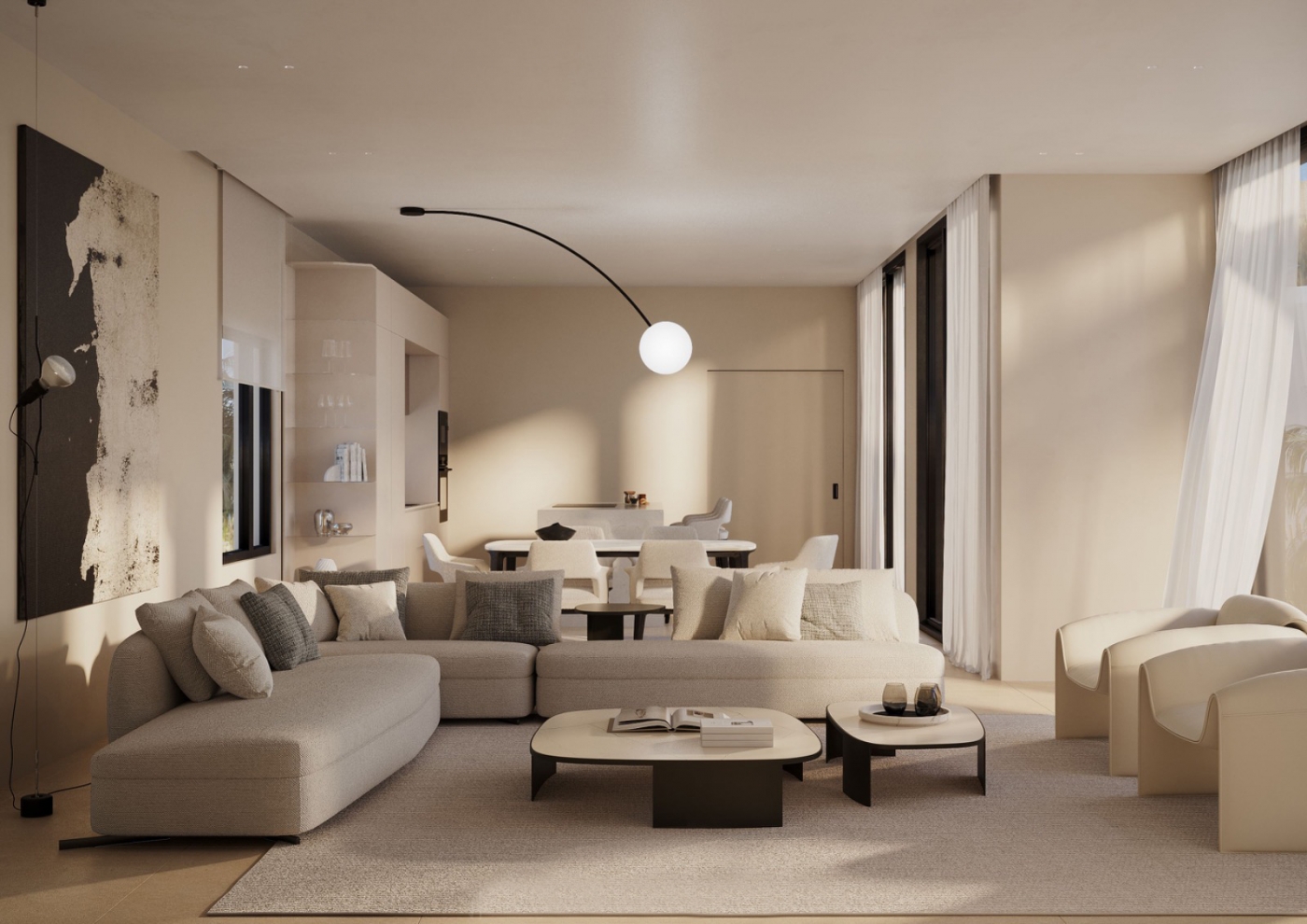 Villas de obra nueva en 1ª línea de golf en Estepona