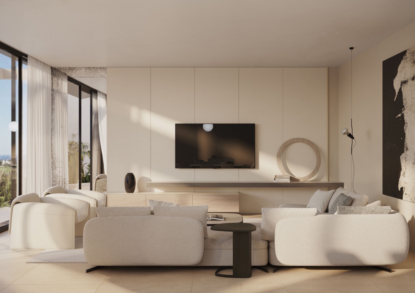 Villas de obra nueva en 1ª línea de golf en Estepona