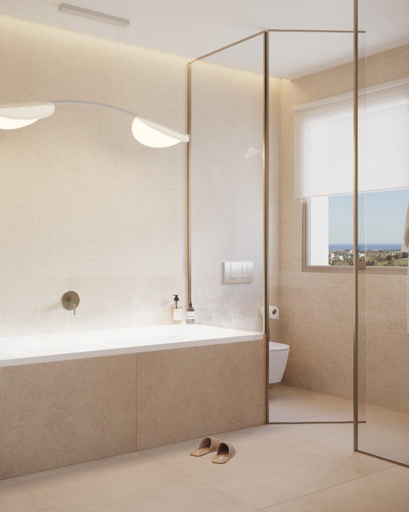 Villas de obra nueva en 1ª línea de golf en Estepona