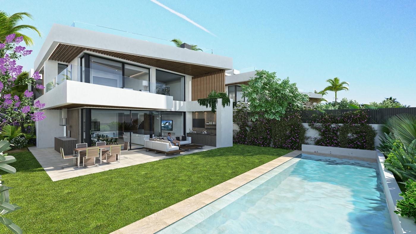 New development of villas in Puerto Banús