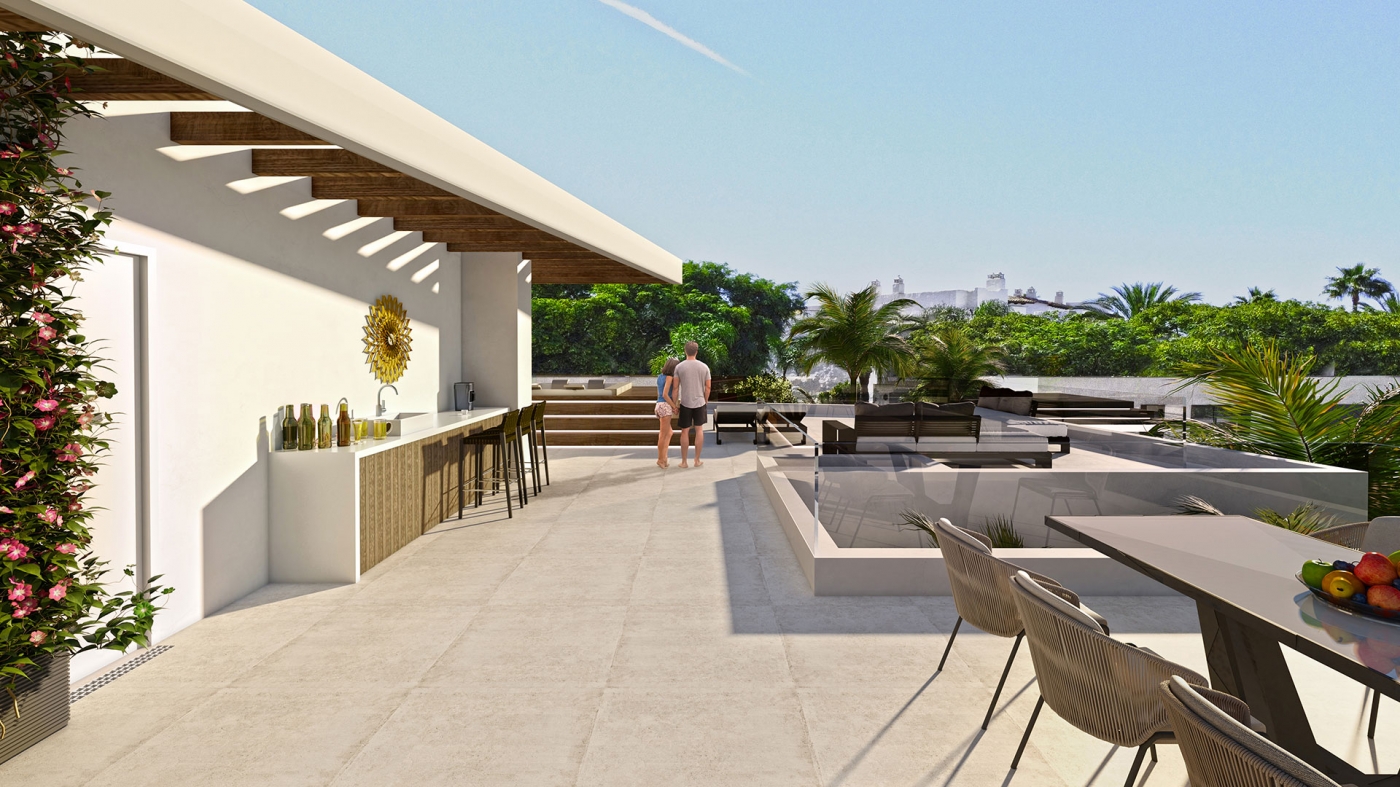 New development of villas in Puerto Banús