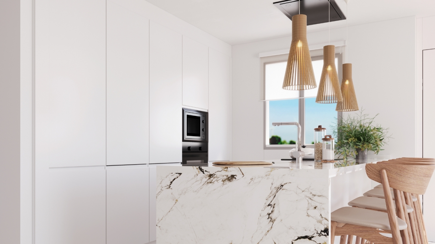 New development in first line of beach in El Limonar, Malaga
