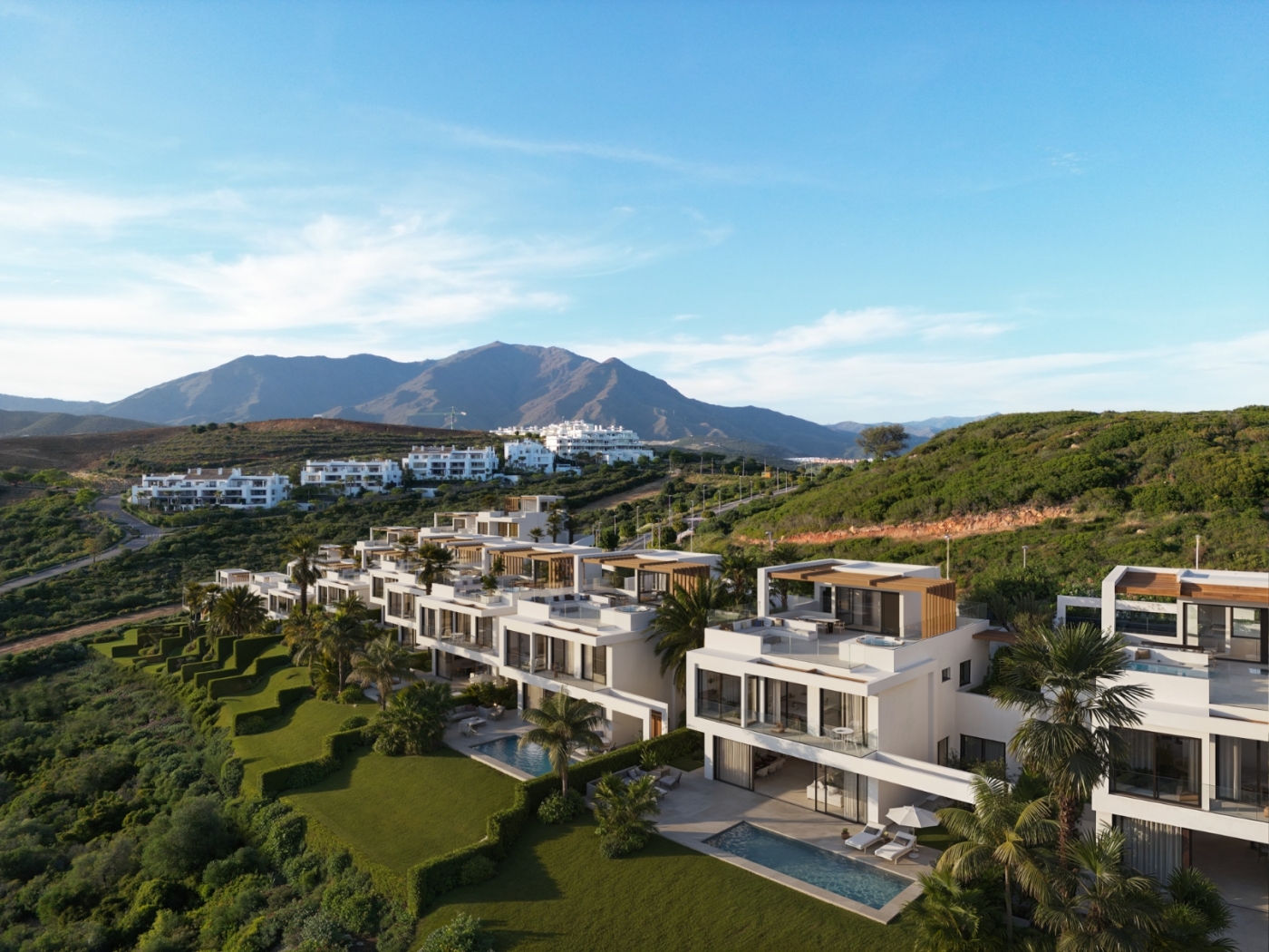Development of new villas in Casares Costa