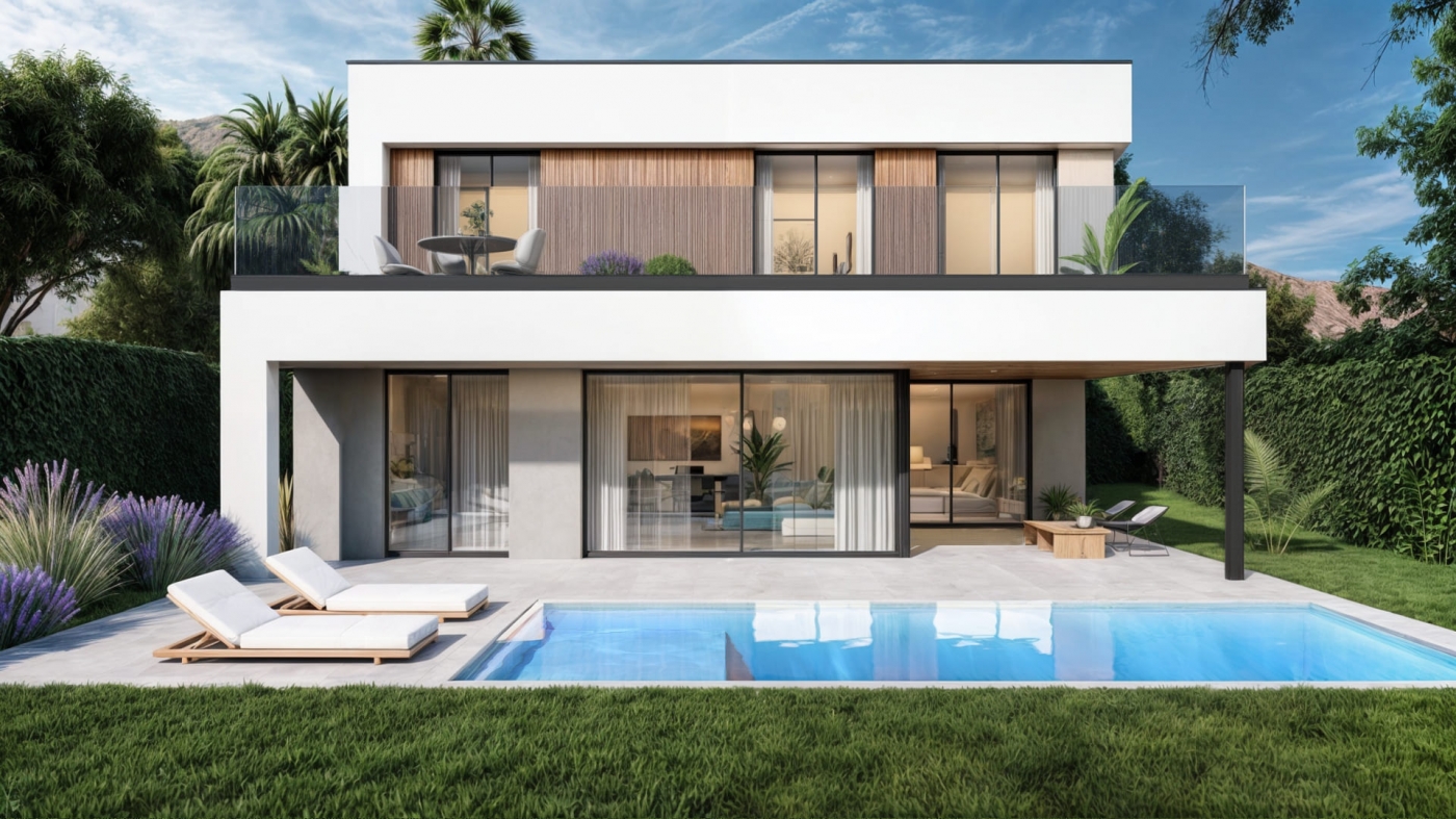New development of villas in El Paraiso, Estepona