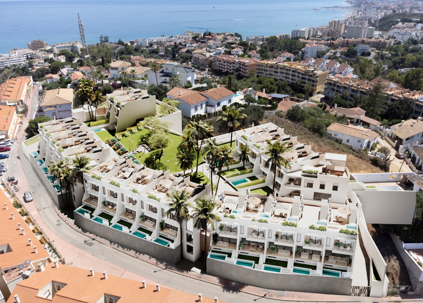 New townhouses in Torreblanca, Fuengirola