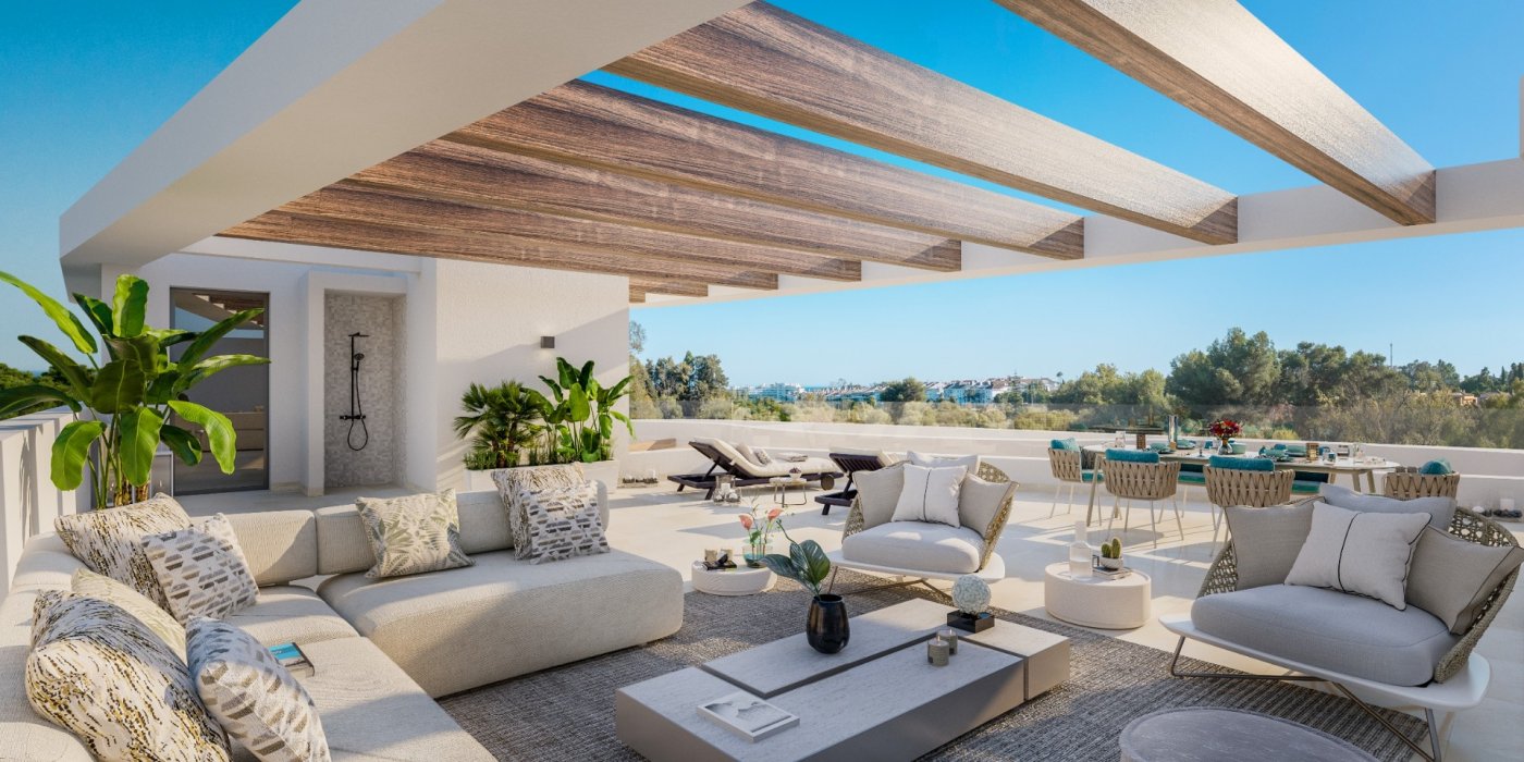 Apartamentos y áticos de lujo en Guadalmina Golf