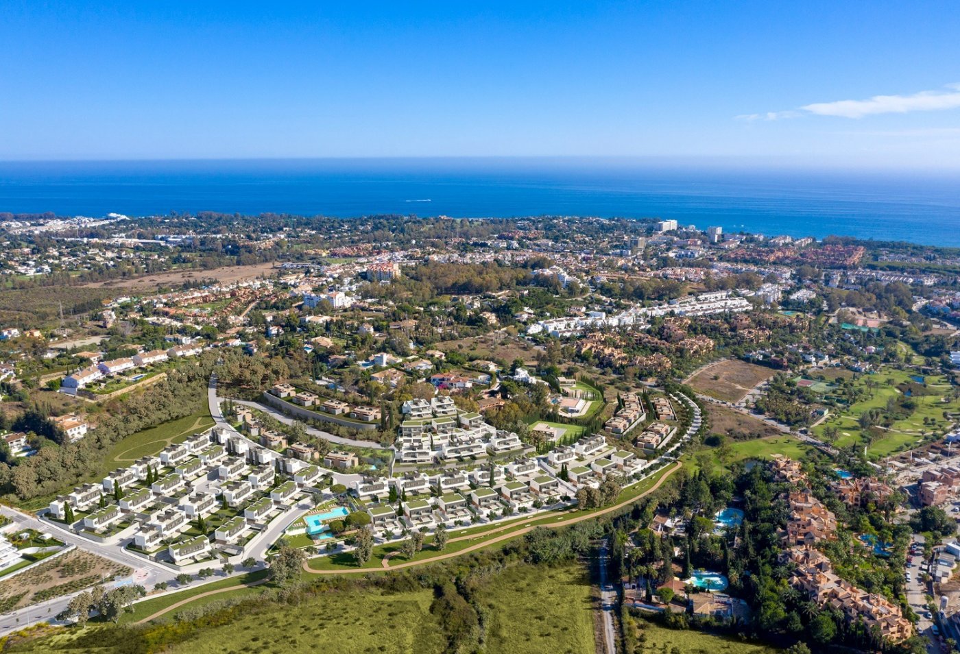 Promoción de villas pareadas en Atalaya, Estepona