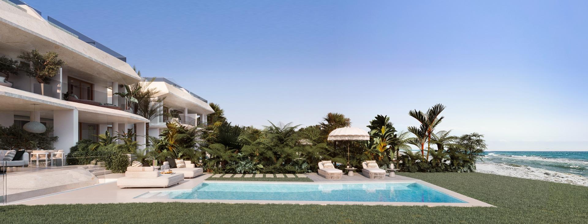 Villas pareadas en 1ª línea de playa de Marbella Este