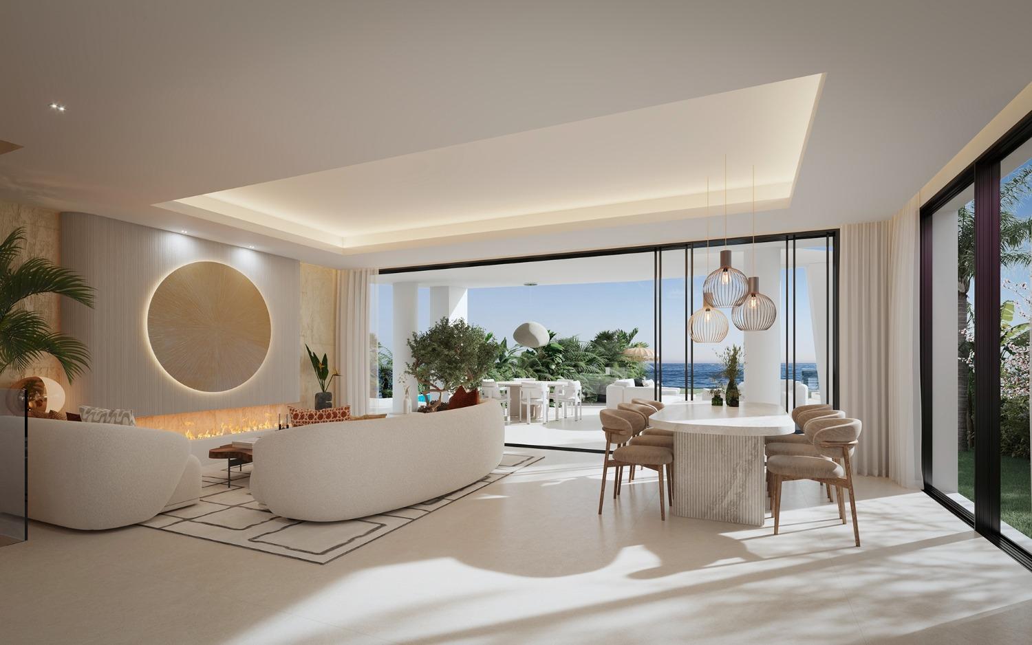 Villas pareadas en 1ª línea de playa de Marbella Este