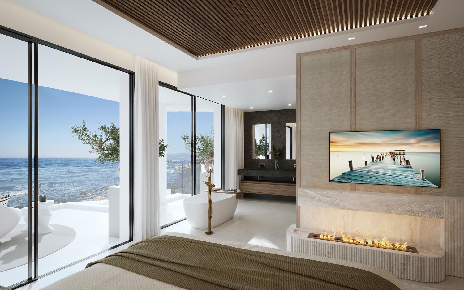 Villas pareadas en 1ª línea de playa de Marbella Este