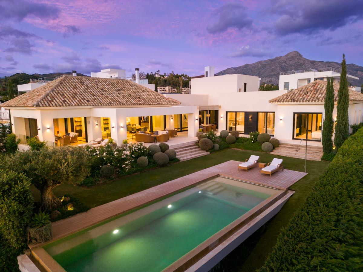 Villa Mediterránea en el Valle del Golf de Marbella