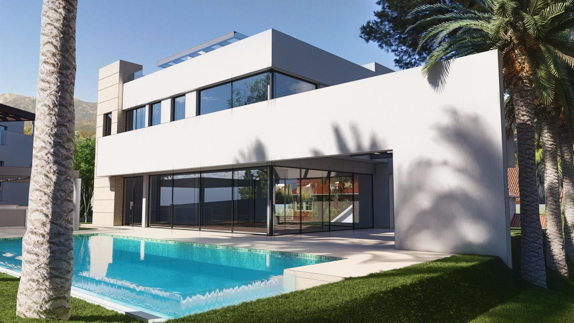 Villas de lujo en Río Real Golf con vistas al mar
