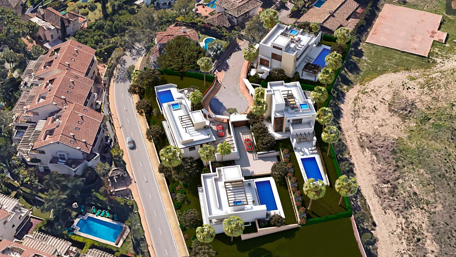 Villas de lujo en Río Real Golf con vistas al mar
