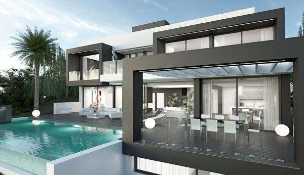 Promoción de 5 villas con vistas al mar en Benalmádena
