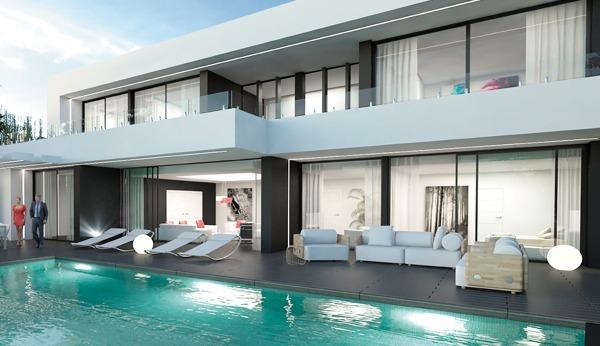 Promoción de 5 villas con vistas al mar en Benalmádena