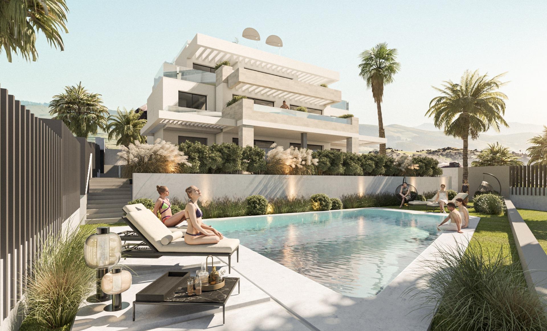 Promoción de apartamentos en La Galera, Estepona