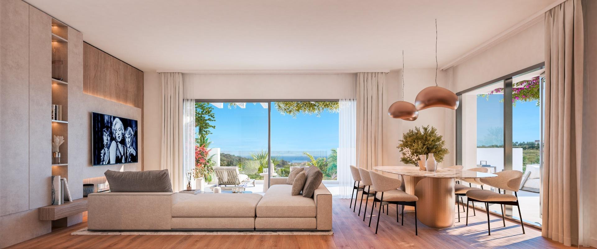 Promoción de viviendas en Casares Costa Golf