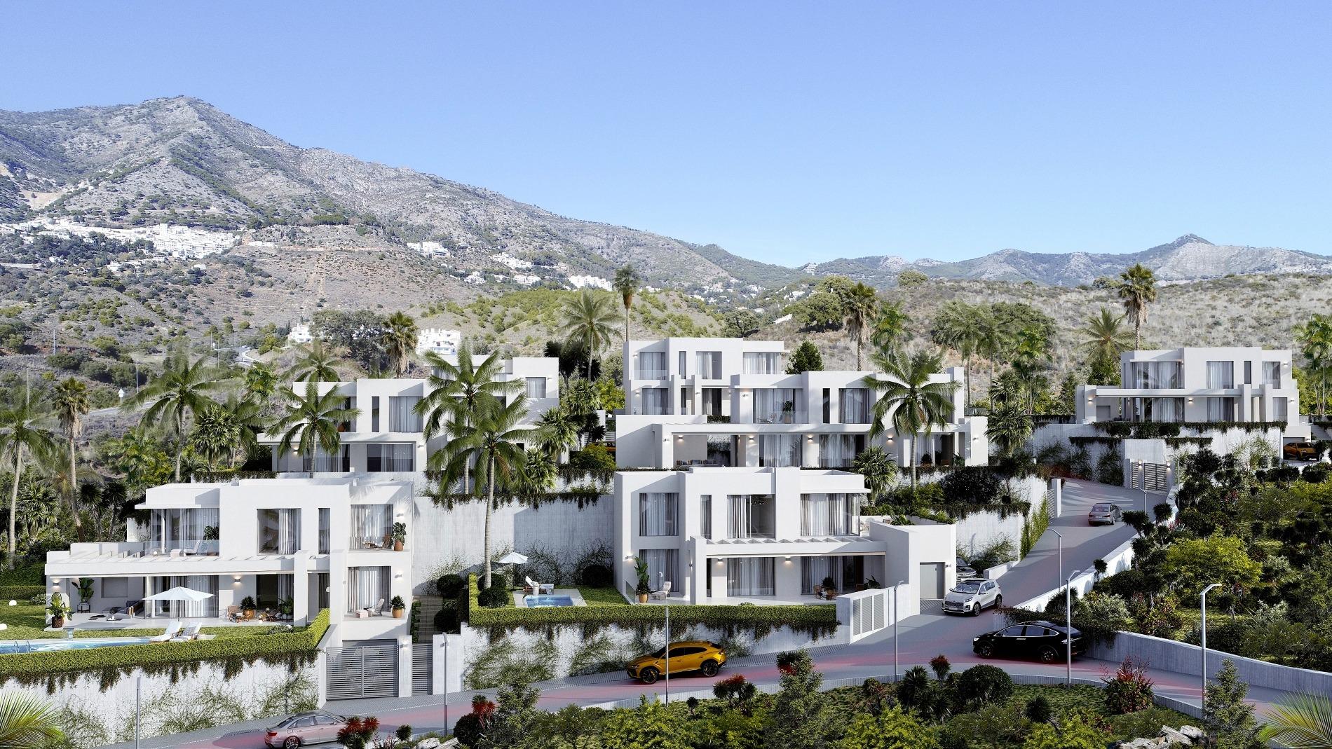 Promoción de villas entre Mijas pueblo y Fuengirola
