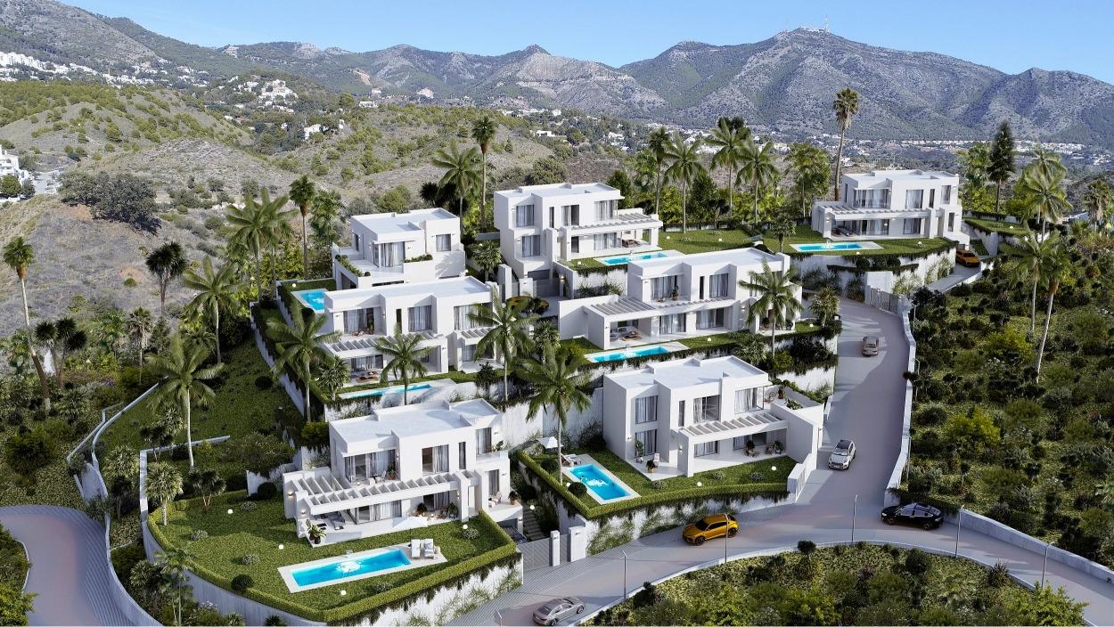 Promoción de villas entre Mijas pueblo y Fuengirola