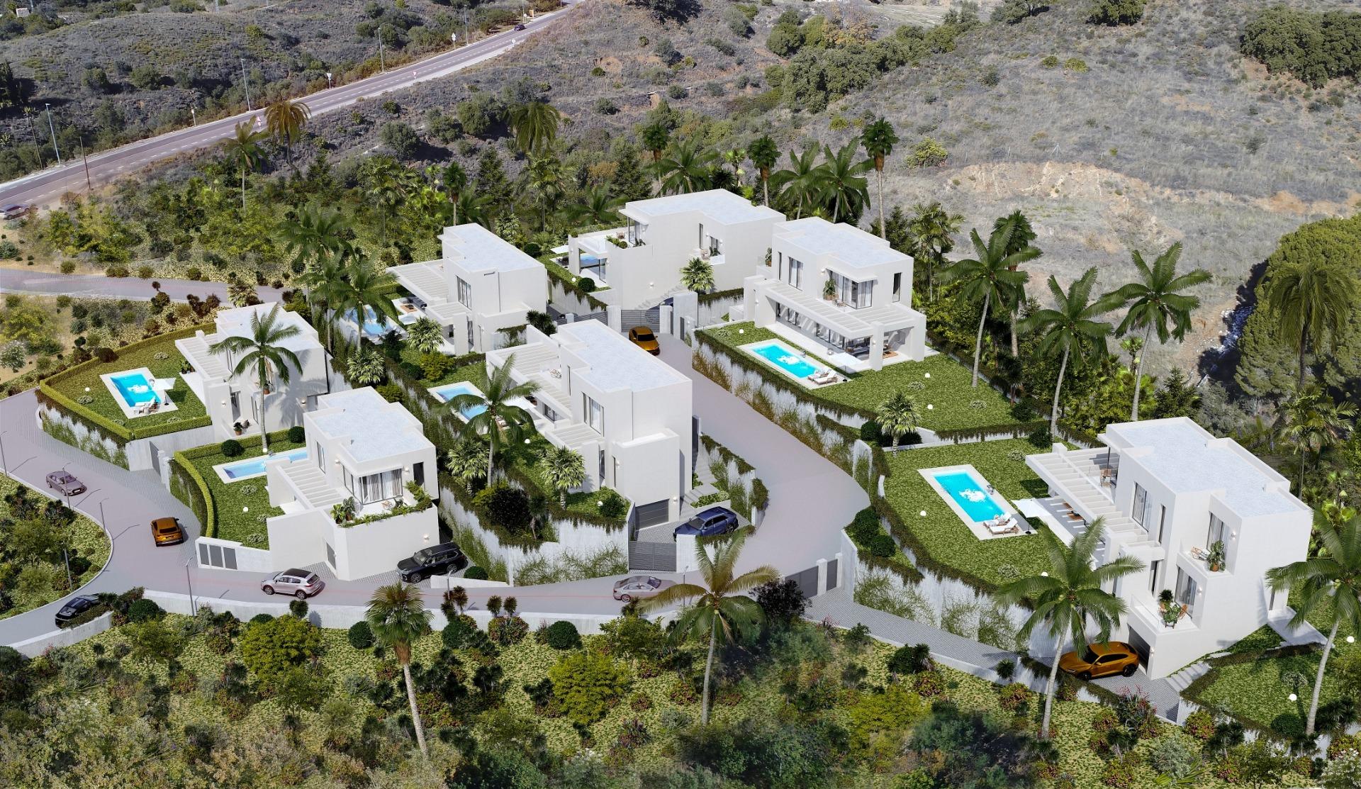 Promoción de villas entre Mijas pueblo y Fuengirola