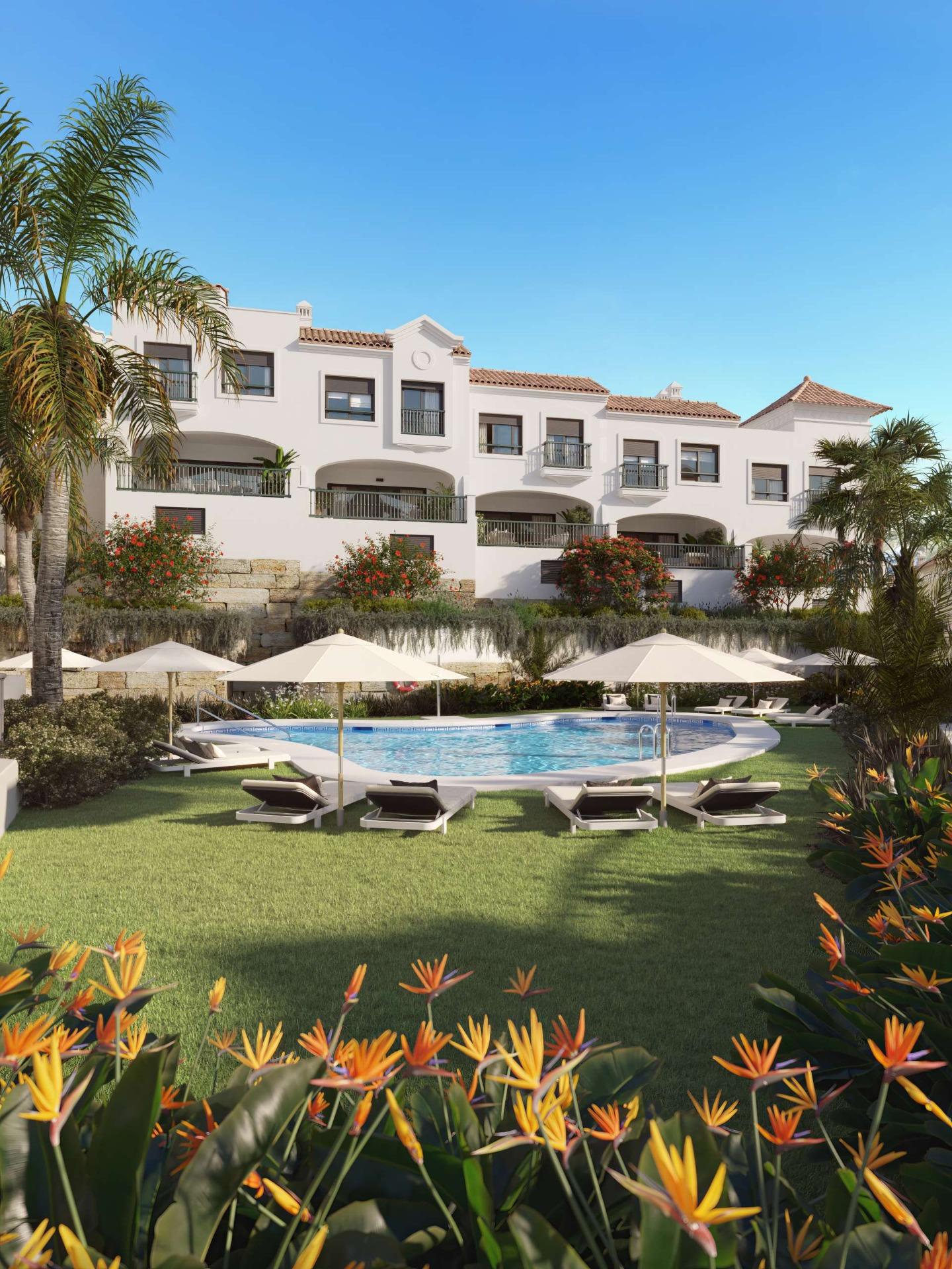 Promoción de adosados en Azata Golf, Estepona