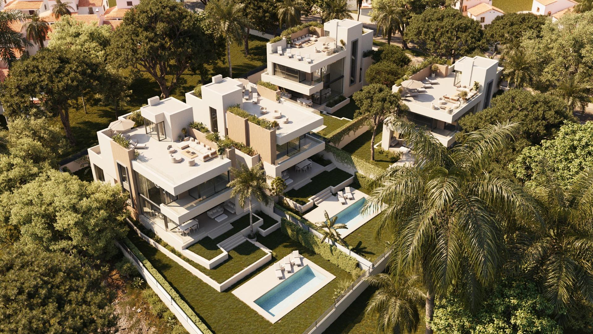 Promoción de villas en Marbella, entre Elvira y Los Monteros