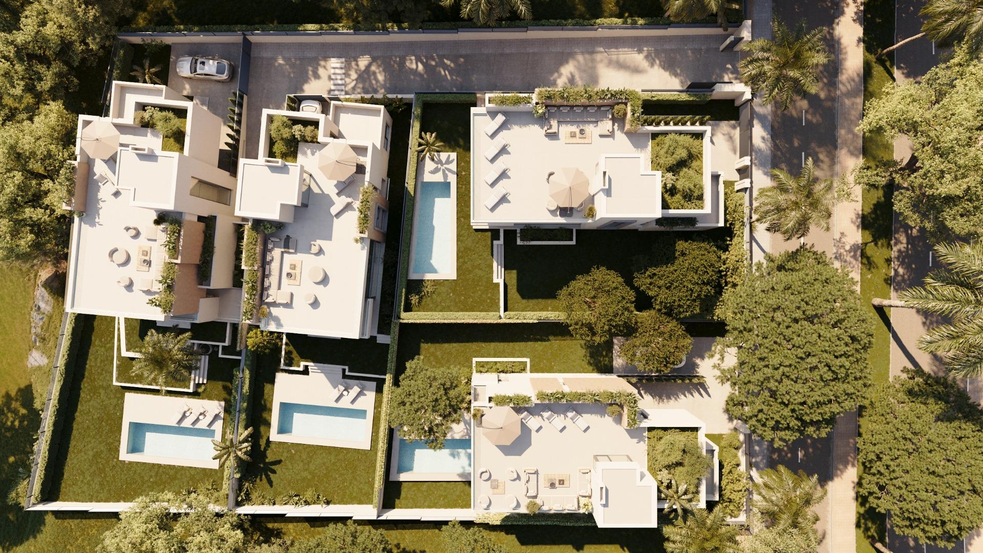 Promoción de villas en Marbella, entre Elvira y Los Monteros