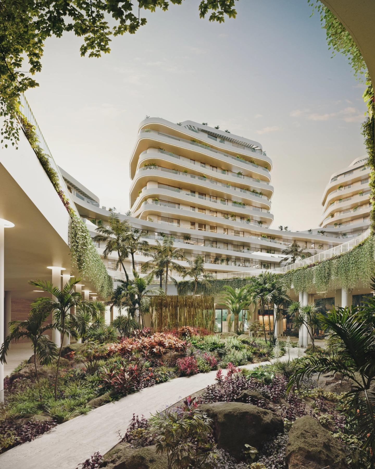 Beachfront development in Malaga