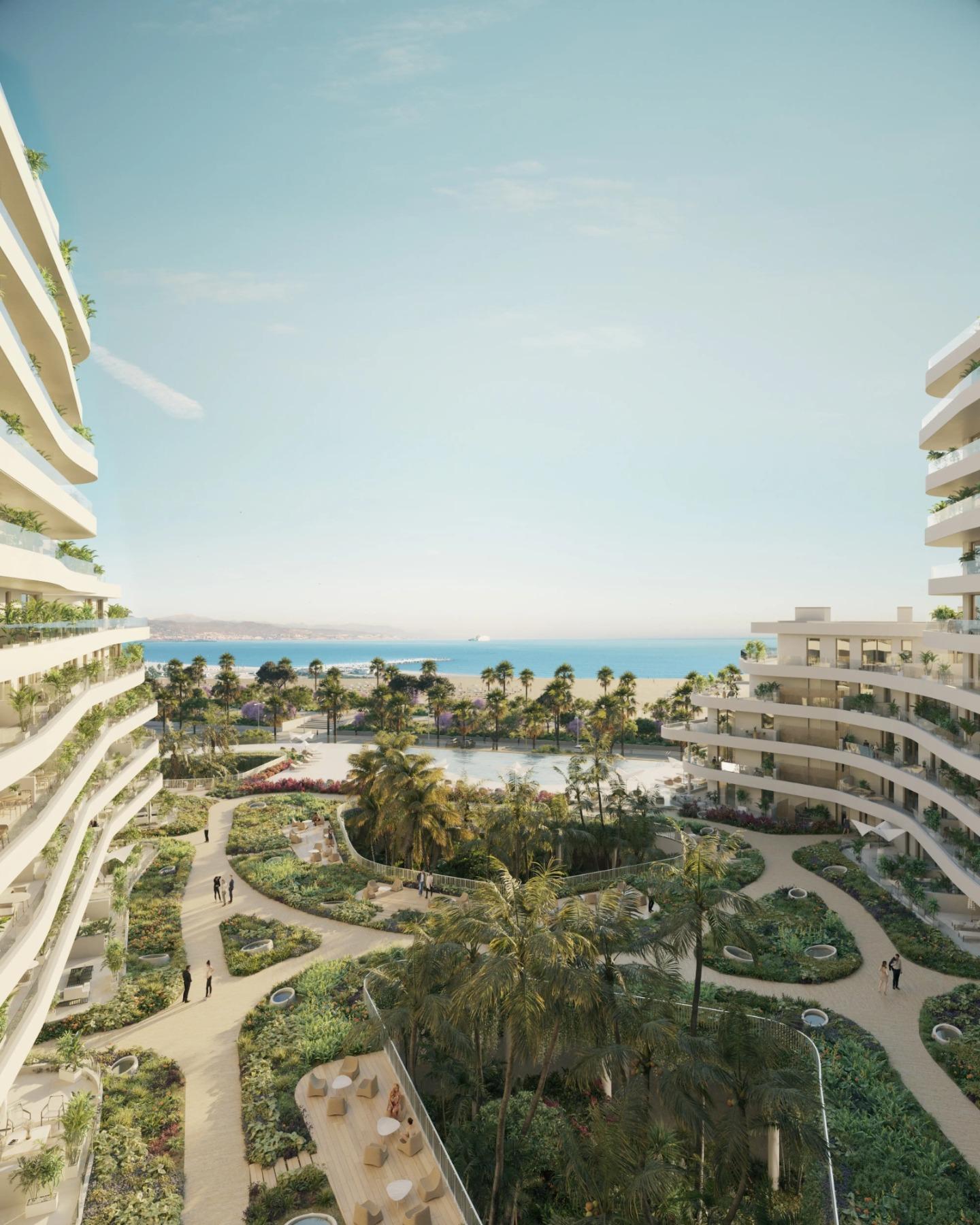 Beachfront development in Malaga