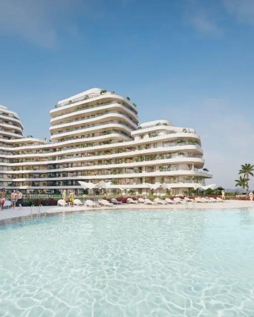 Beachfront development in Malaga