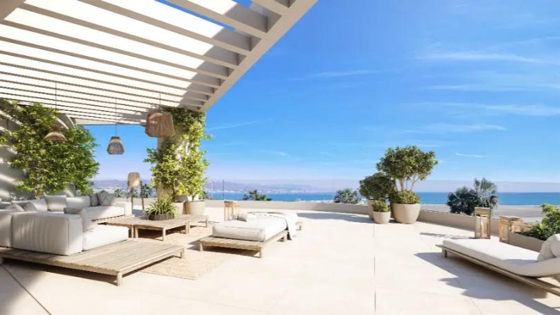 Beachfront development in Malaga