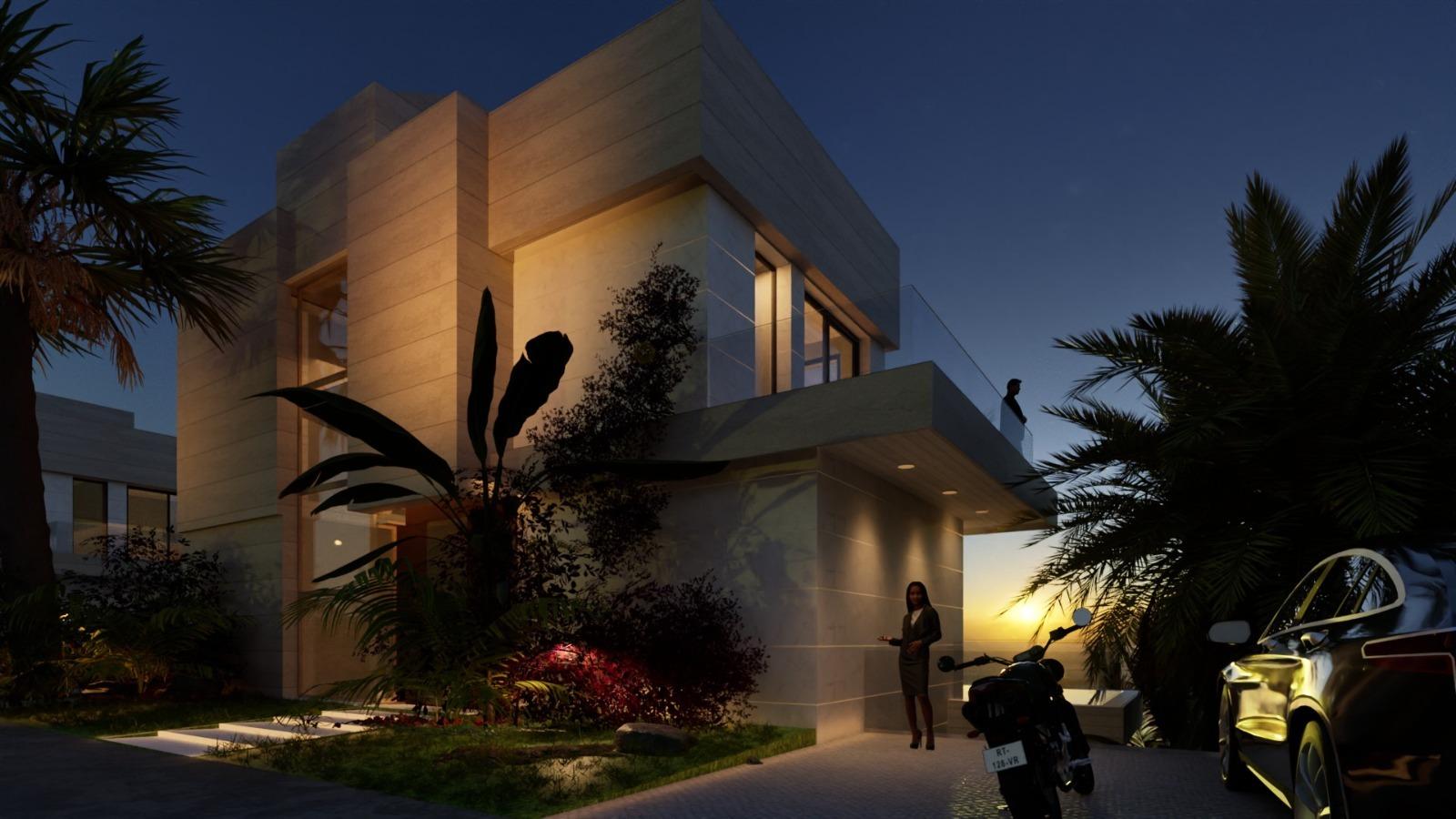 Promoción de villas en 1ª línea de golf en Estepona