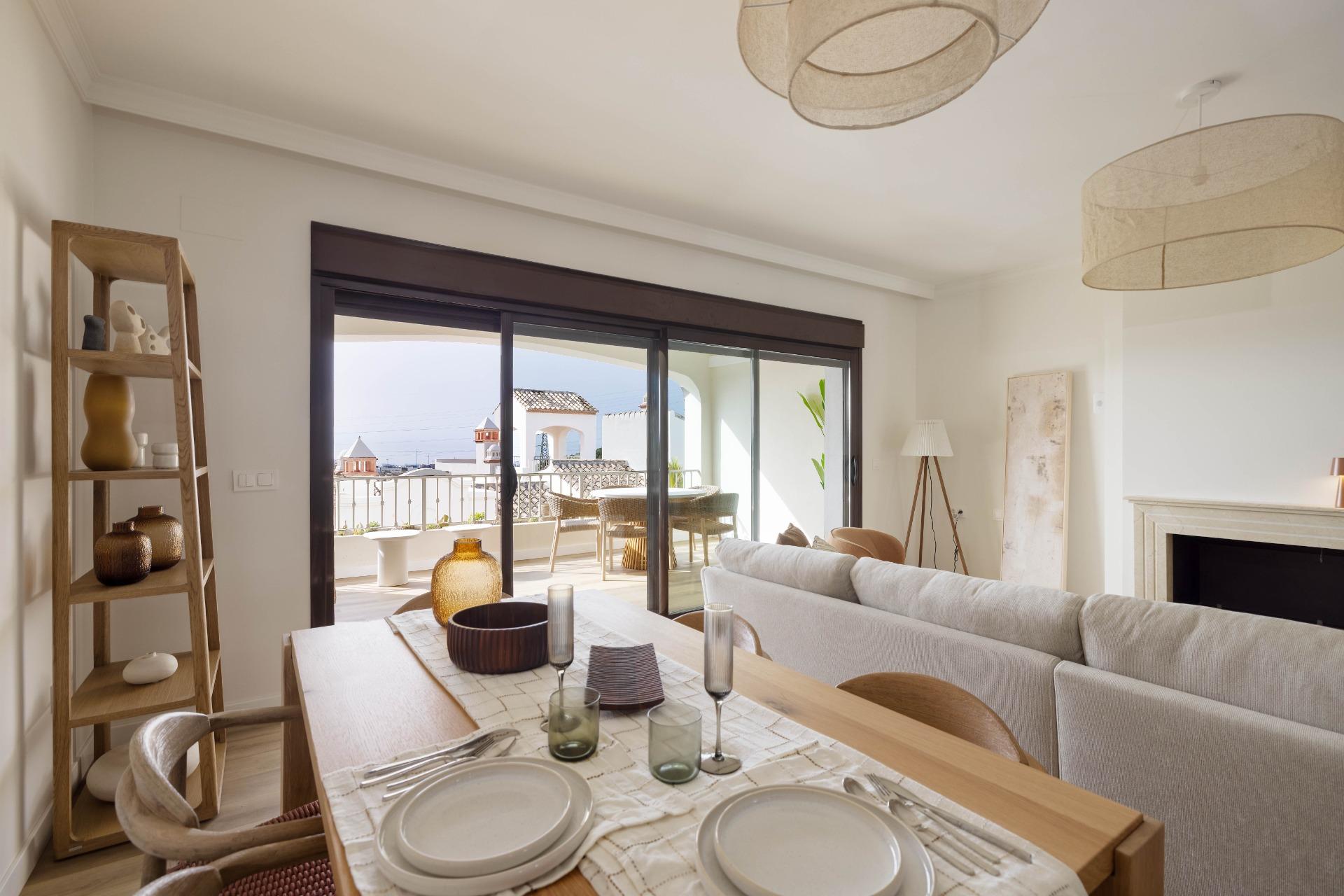 Casas adosadas en primera línea de golf en Estepona
