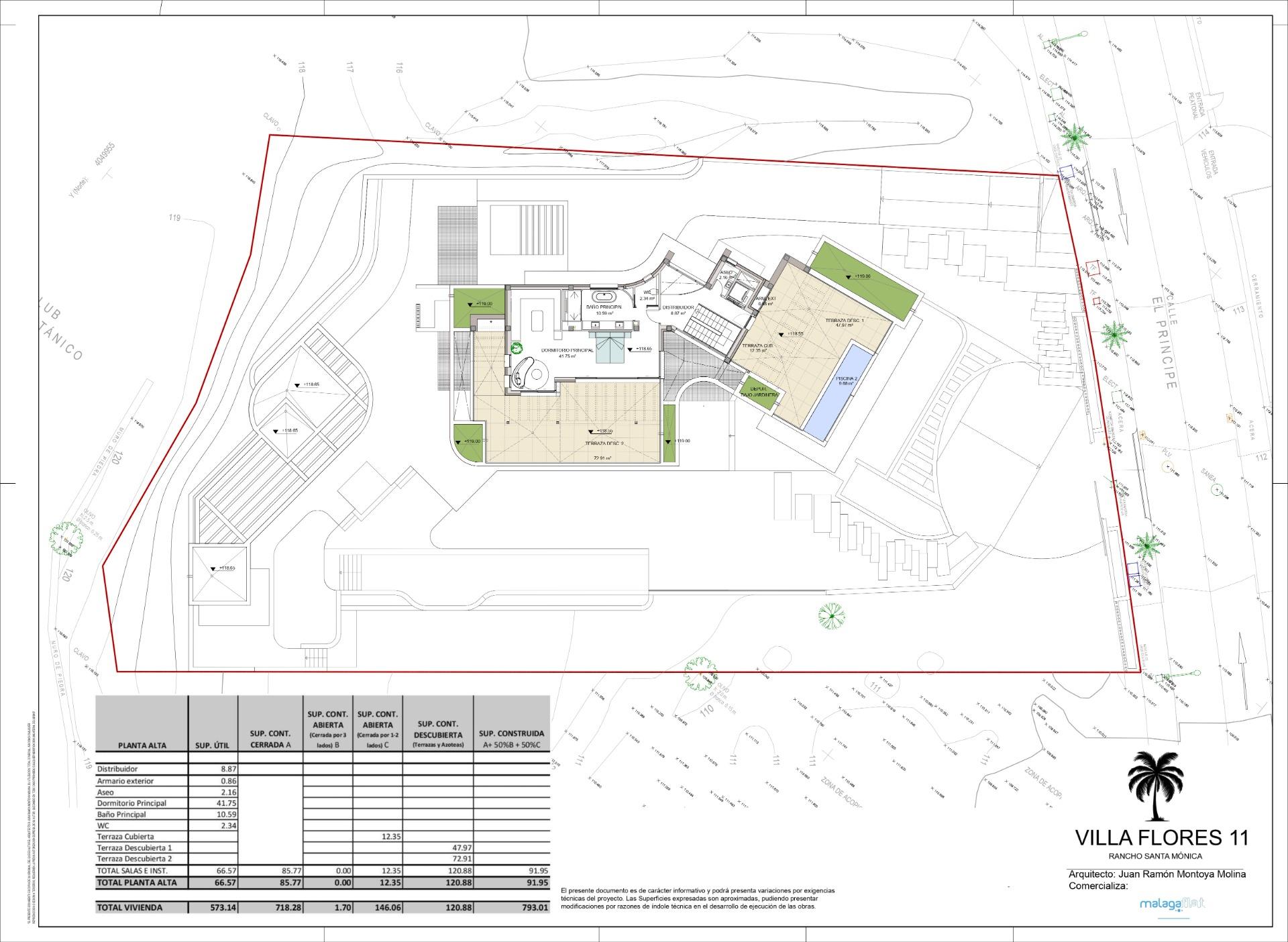 Parcela en venta con proyecto de villa de lujo