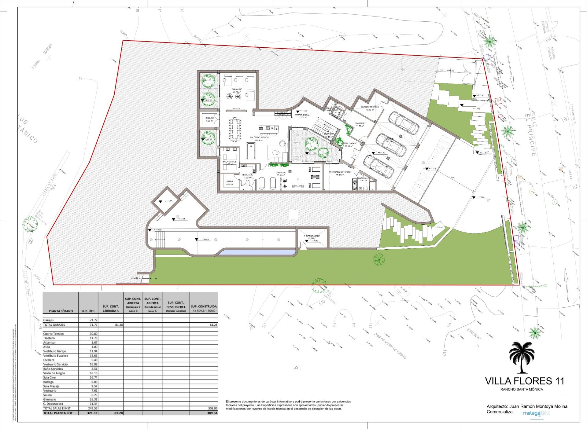 Parcela en venta con proyecto de villa de lujo