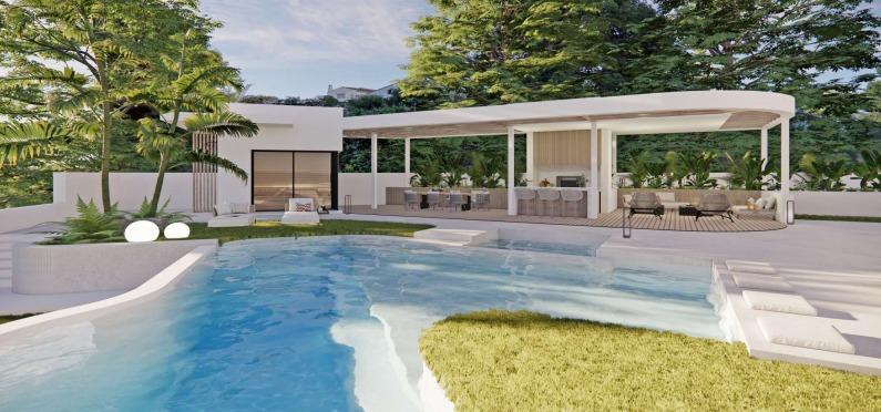 Parcela en venta con proyecto de villa de lujo